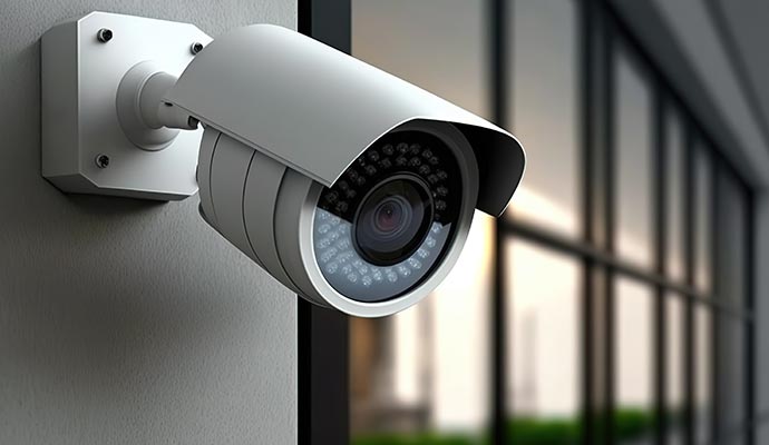 installed outdoor security camera in Dallas-Fort Worth