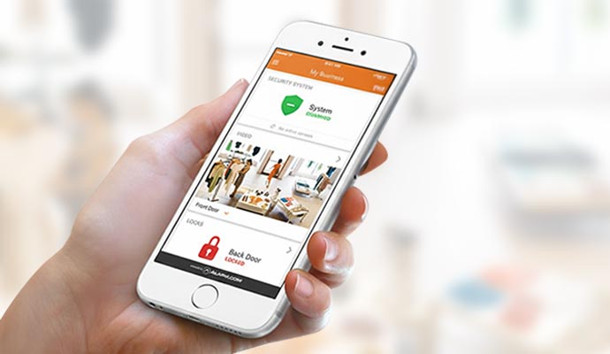 A person using mobile access control system