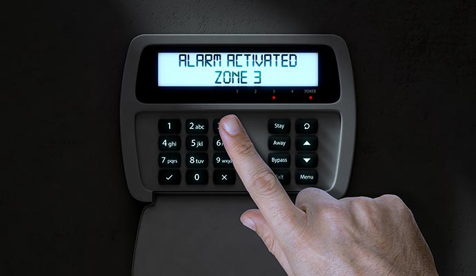 Intrusion alarm activation