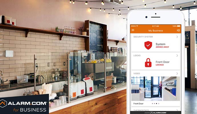Restaurant security monitoring on mobile app