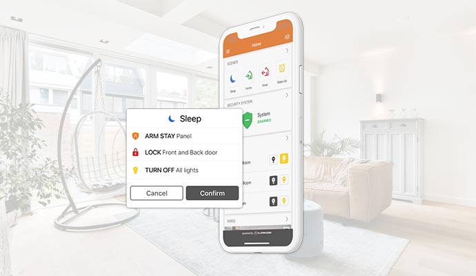 Smart home automation system app