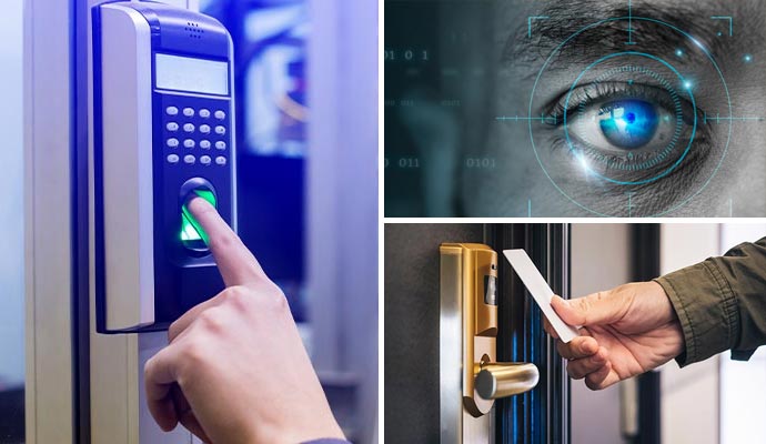 Collage of different access control system