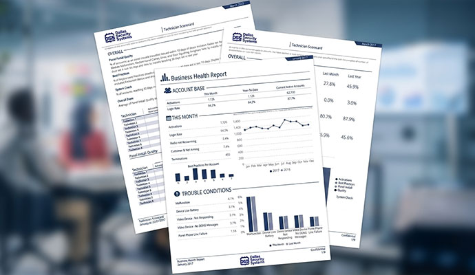 Dallas Security Systems analytics and reporting