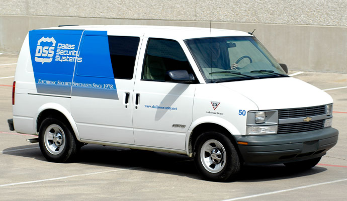 Dallas Security Systems service vehicle