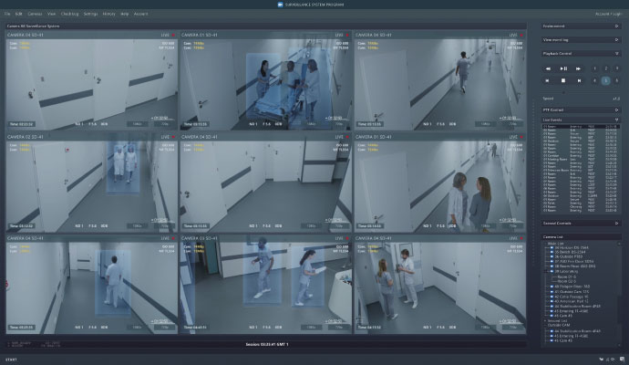Healthcare facility video surveillance