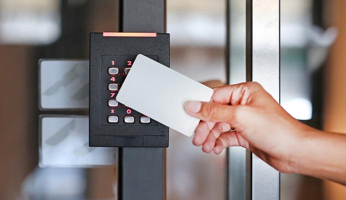Key card access control system