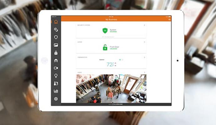 Remote monitoring through alarm panel