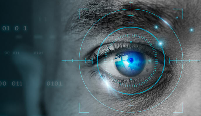 Retinal bio-metric scan technology