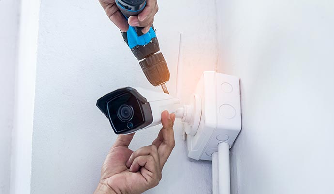 Security camera installation