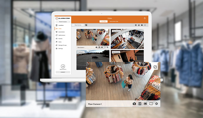 Security monitoring in retail store