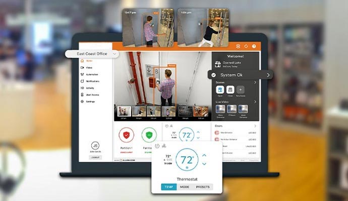 Smart video monitoring service for office