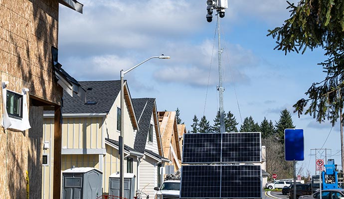 Solar powered mobile surveillance unit Solar powered mobile surveillance unit