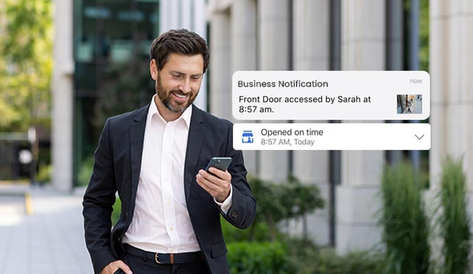 User seeing notification on mobile