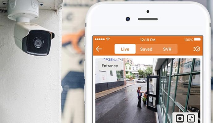 Video monitoring service using IP video camera