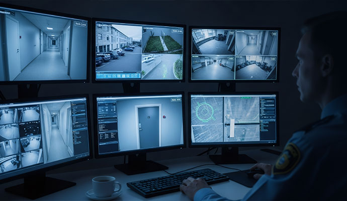 Video surveillance control room 