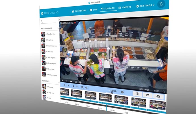 Real time cloud based business monitoring interface.