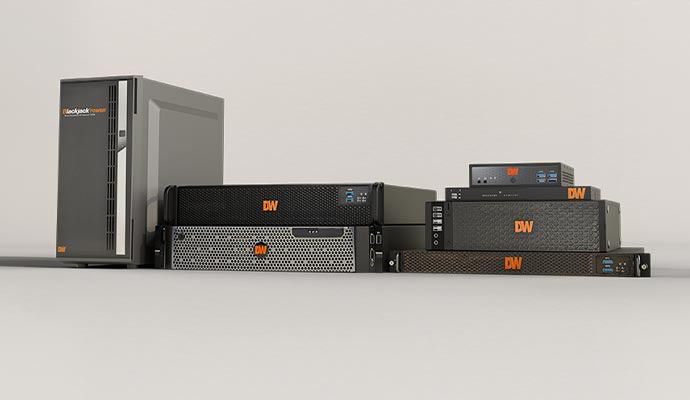 Various DW NVR units in different form factors