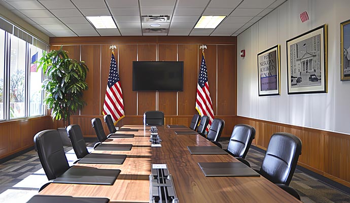 Government office meeting room