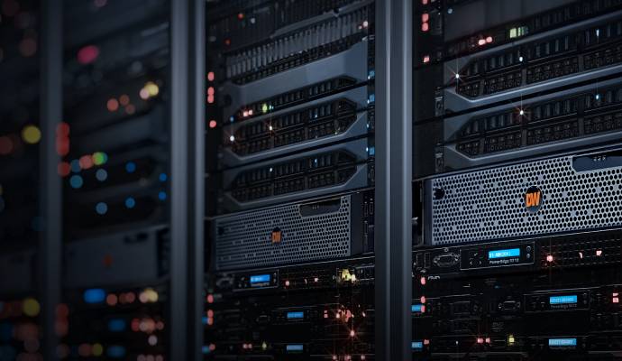 server racks and data center