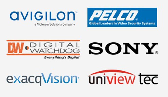 Surveillance brand logos