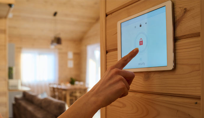 Interactive alarm panel